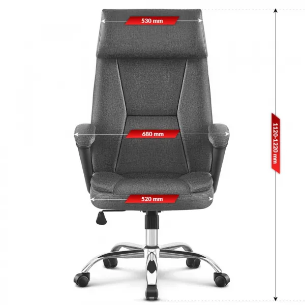 ErgonomickáotočnákancelárskastoličkaHC-1023Grey