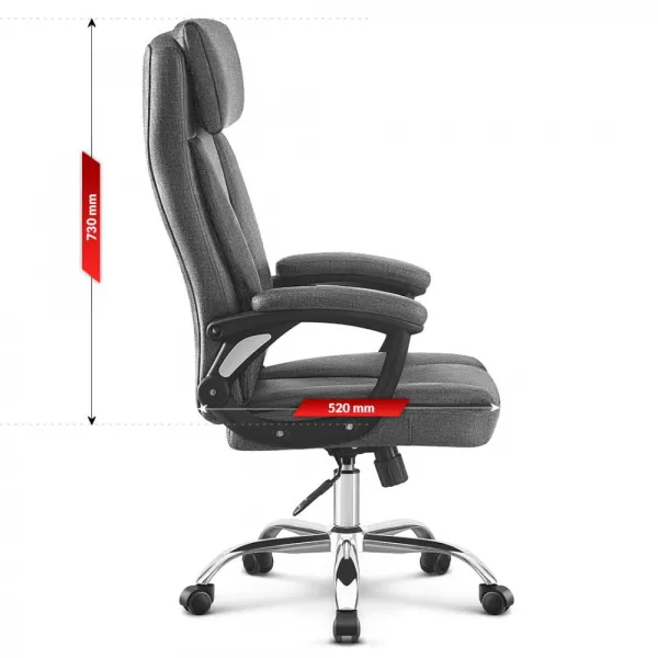 ErgonomickáotočnákancelárskastoličkaHC-1023Grey