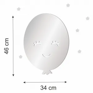 Detskédekoračnézrkadlonastenusmotívomveseléhobalónika49180