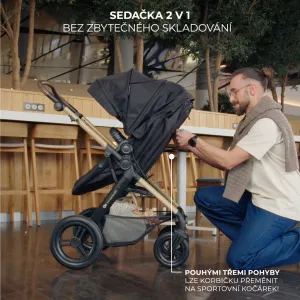 Kočík Kinderkraft Moov 2 XL Air 3v1 Farba: Grey