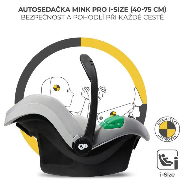 Kočík Kinderkraft Moov 2 XL Air 3v1 Farba: Grey