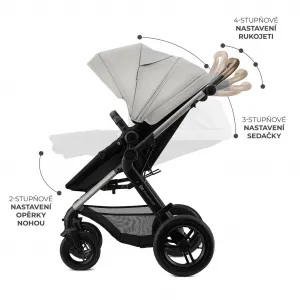 Kočík Kinderkraft Moov 2 XL Air 3v1 Farba: Grey