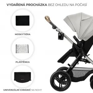 Kočík Kinderkraft Moov 2 XL Air 3v1 Farba: Grey