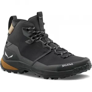 Pánska členková turistická obuv SALEWA Puez 2 Mid PTX M black brown