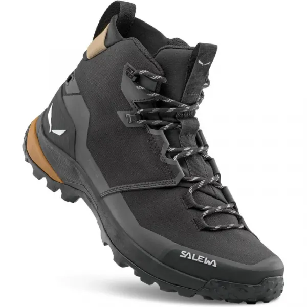 Pánska členková turistická obuv SALEWA Puez 2 Mid PTX M black brown