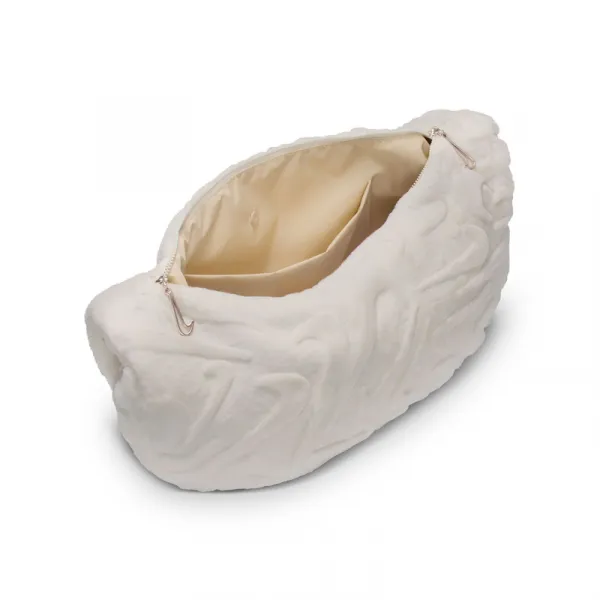 Dámska kabelka NIKE Faux Fur Slouchy Bag phantom phantom