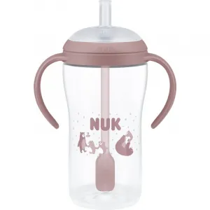 Kojenecká fľaša NUK Perfect Match na učenie so slamkou BEAR 260 ml