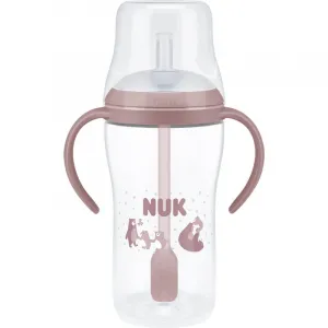 Kojenecká fľaša NUK Perfect Match na učenie so slamkou BEAR 260 ml