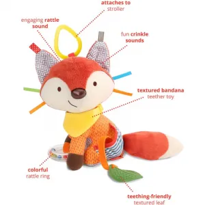 Skip Hop Bandana Buddies Fox aktivity hračka s hryzadielkom pre deti od narodenia 0m+ 1 ks