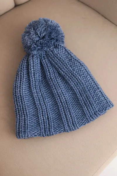 Kesi zimná čiapka s flísom Idalia K284 denim
