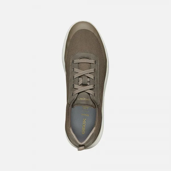Light Grey Men's Geox Spherica Sneakers - Men's