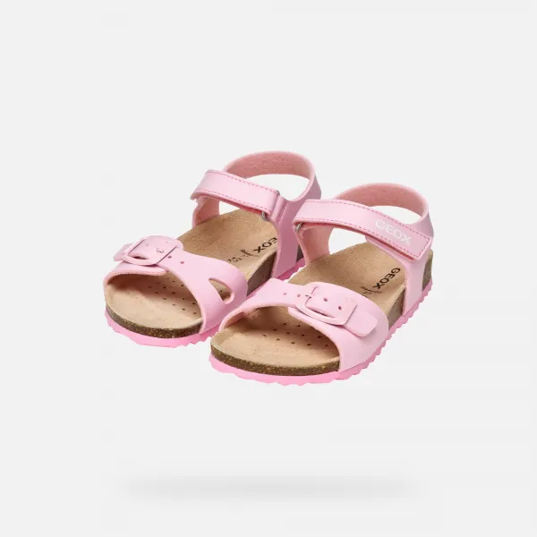 Pink Girls' Sandals Geox Adriel - Girls