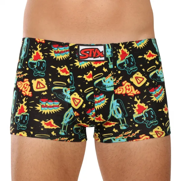 3PACK pánske boxerky Styx art klasická guma viacfarebné (3Q13188) S, trenky