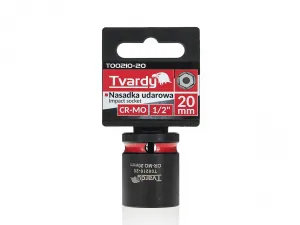 Tvardy Rázová hlavica 1/2" – 20 mm, krátka, CR-MO