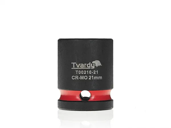 Tvardy Rázová hlavica 1/2" – 21 mm, krátka, CR-MO