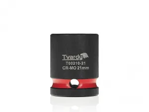 Tvardy Rázová hlavica 1/2" – 21 mm, krátka, CR-MO