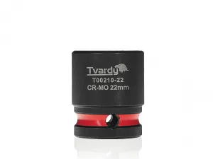Tvardy Rázová hlavica 1/2" – 22 mm, krátka, CR-MO