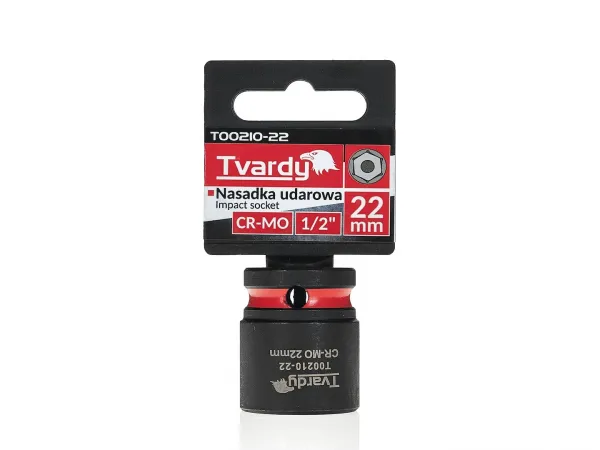 Tvardy Rázová hlavica 1/2" – 22 mm, krátka, CR-MO