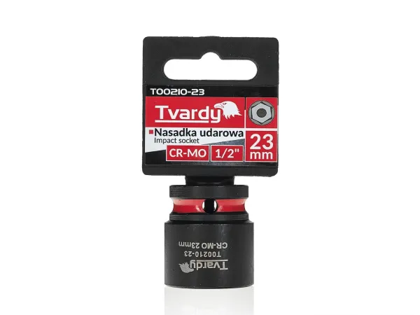 Tvardy Rázová hlavica 1/2" – 23 mm, krátka, CR-MO