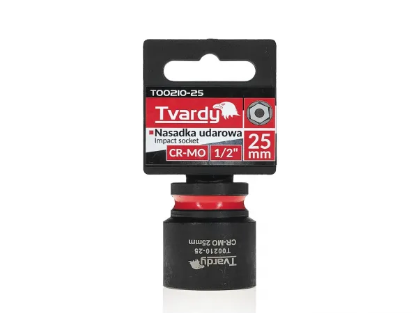 Tvardy Rázová hlavica 1/2" – 25 mm, krátka, CR-MO