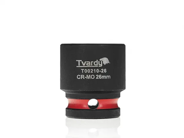 Tvardy Rázová hlavica 1/2" – 26 mm, krátka, CR-MO