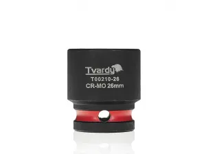 Tvardy Rázová hlavica 1/2" – 26 mm, krátka, CR-MO