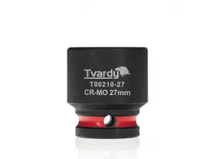 Tvardy Rázová hlavica 1/2" – 27 mm, krátka, CR-MO