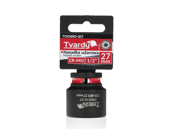 Tvardy Rázová hlavica 1/2" – 27 mm, krátka, CR-MO