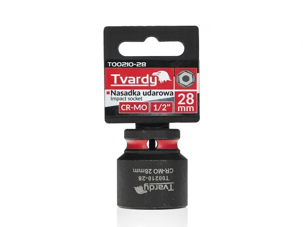 Tvardy Rázová hlavica 1/2" – 28 mm, krátka, CR-MO