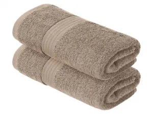 Livarno® Froté uteráky, 50 x 100 cm, 2 kusy (béžová)