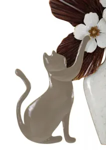 Mauro Ferretti Nástěnná kovová dekorace Cat 54,6 cm vícebarevná