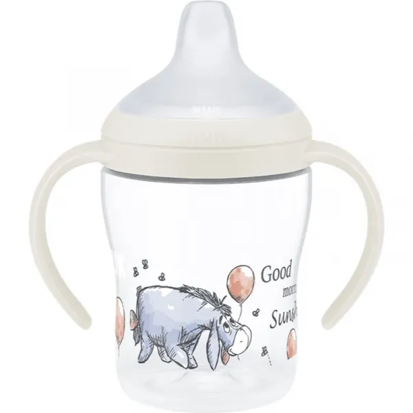 NUK Perfect Match Disney tréningový hrnček s držadlami Eeyore 6m+ 150 ml