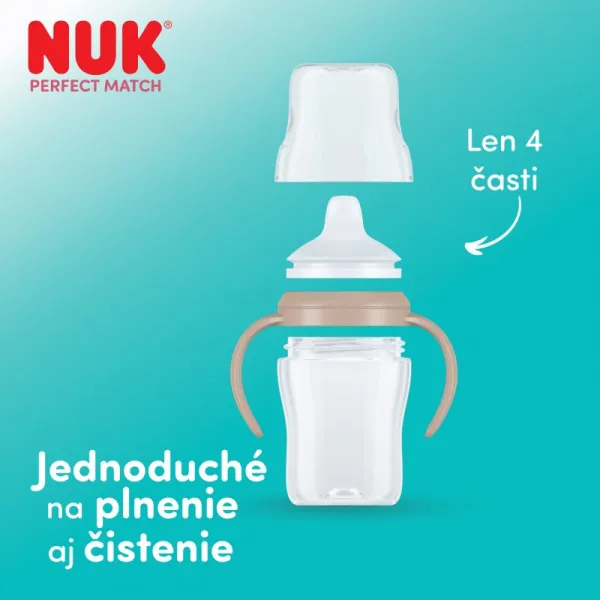 NUK Perfect Match Disney tréningový hrnček s držadlami Eeyore 6m+ 150 ml