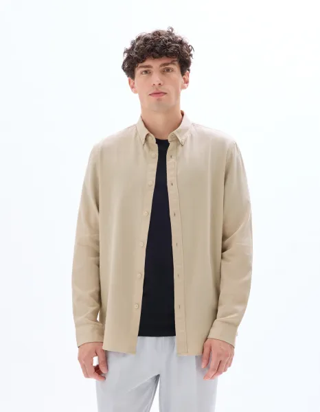 Celio košeľa Manelle béžová