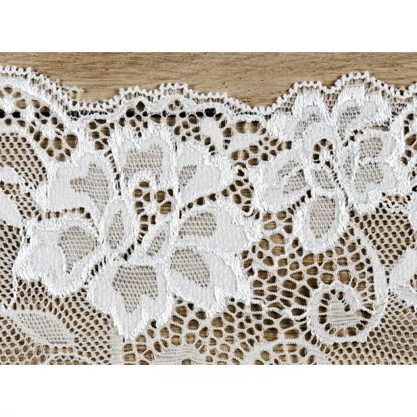 PartyDeco Krajka čipková sivobiela 0,18 x 9 m (9 lm)
