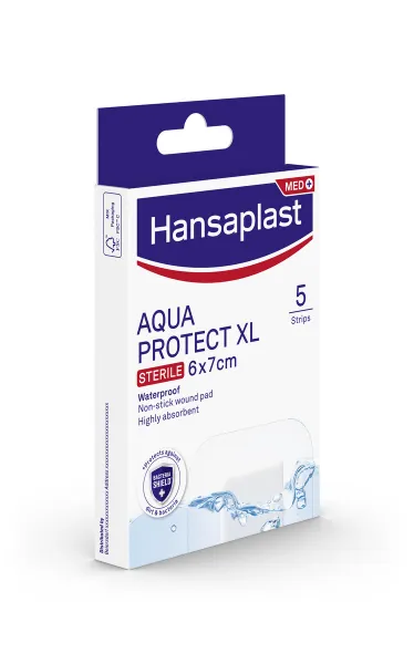 Hansaplast AQUA PROTECT XL Sterile náplasť 6cm x 7cm, 5ks