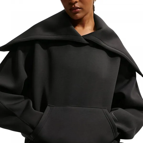 Nike Sportswear Oversized Fleece Pullover Hoodie Wmns "Black" (IF0328-010)