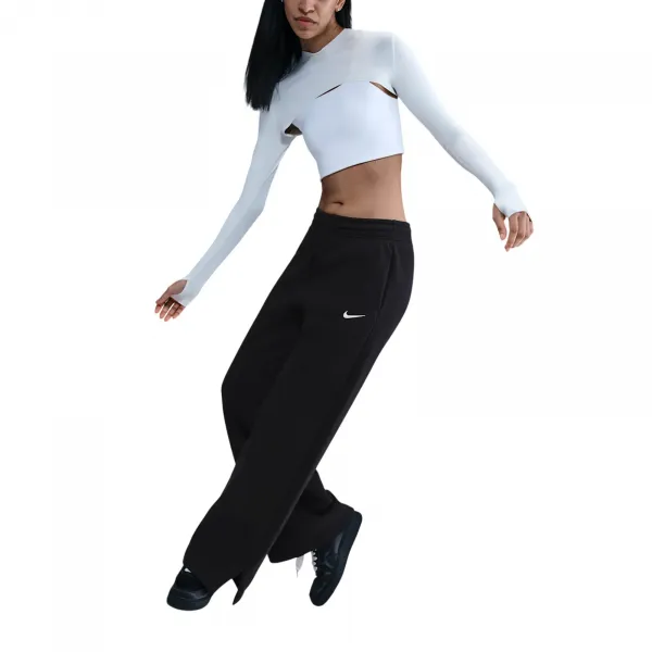 Nike Phoenix Fleece Wide Leg Track Pants Wmns "Black" (IH1011-010)