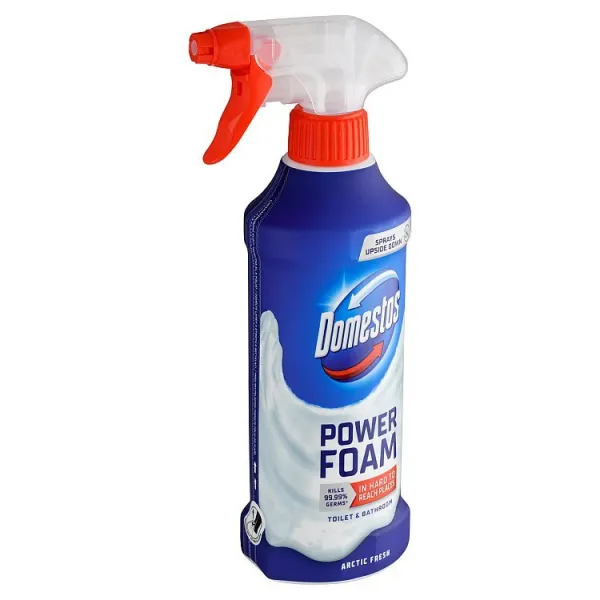 Domestos Power Foam Arctic Fresh čistiaca pena na toaletu a kúpelňu 435 ml