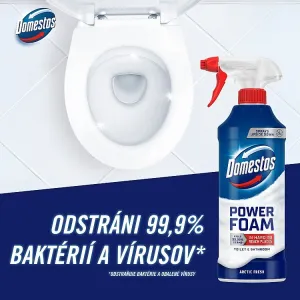 Domestos Power Foam Arctic Fresh čistiaca pena na toaletu a kúpelňu 435 ml