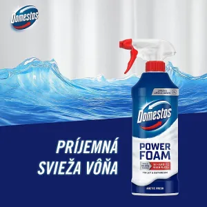 Domestos Power Foam Arctic Fresh čistiaca pena na toaletu a kúpelňu 435 ml