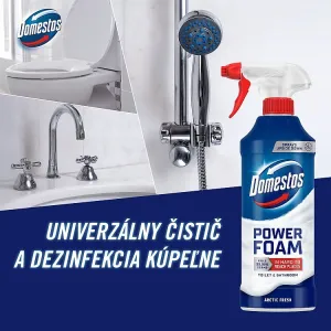 Domestos Power Foam Arctic Fresh čistiaca pena na toaletu a kúpelňu 435 ml