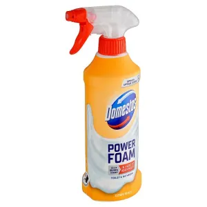 Domestos Power Foam Citrus Blast čistiaca pena na toaletu a kúpelňu 435 ml