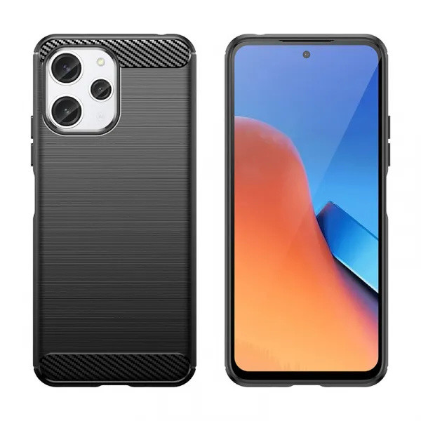 MG Carbon kryt na Xiaomi Redmi 12, čierny