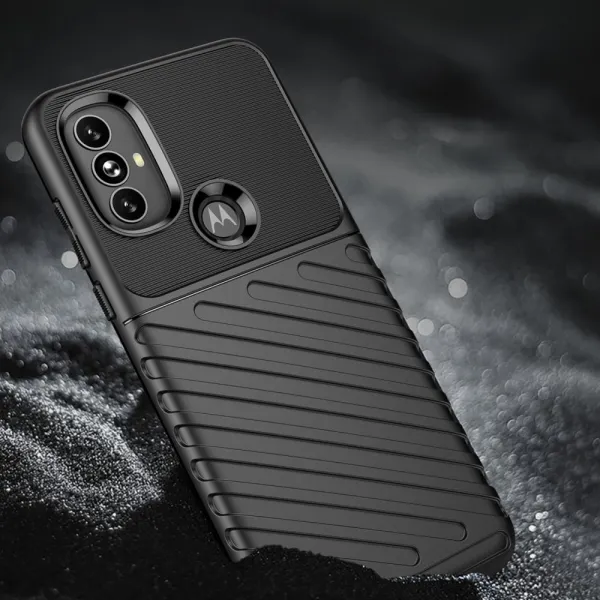 MG Thunder silikónový kryt na Motorola Moto G Power 2022, čierny