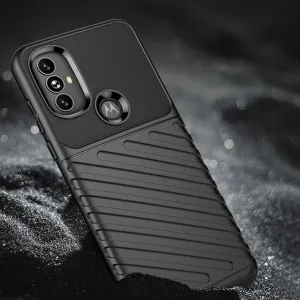 MG Thunder silikónový kryt na Motorola Moto G Power 2022, čierny