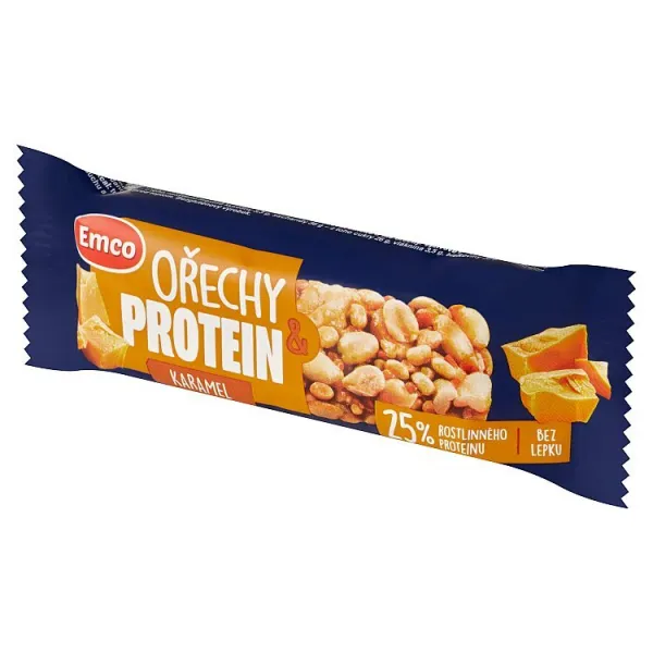 Emco Arašidová tyčinka so sójovým proteínom a karamelom 40 g