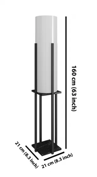 Opviq Stojací lampa Nora III černá