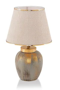 Opviq Stolní lampa Casypo krémová/zlatá