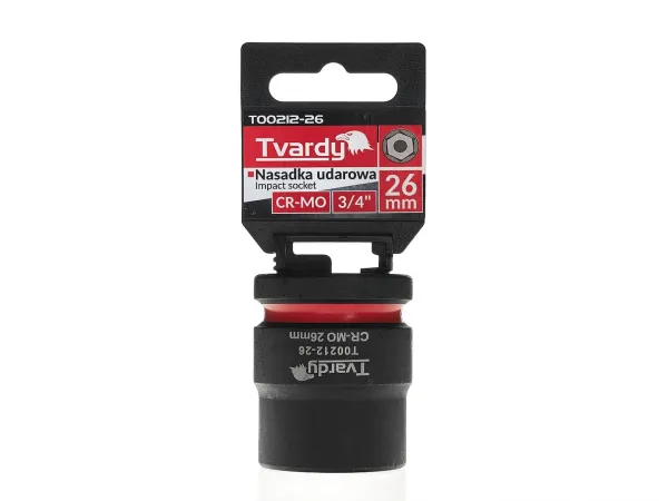 Rázová hlavica 3/4" 26 mm krátka CR-MO Tvardy
